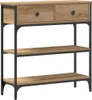 vidaXL Table console Chêne Artisan 72,5 x 25 x 75 cm Bois Voir les images du produit 1