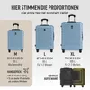 DEUBA® TRAVEL Koffer Set 3tlg 55x40x20 Sicherer Stauraum Produktbild-Vorschau 2