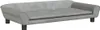vidaXL Pelíšek pro psy Light Grey 100x50x21 cm Velvet Náhled obrázku produktu 1