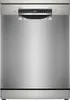A front view of a silver Bosch dishwasher. Voir les images du produit