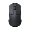 A top-down view of a black wireless mouse on a white background. Voir les images du produit