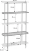 sweeek - Bücherregal aus Glas, Holzdekor und Stahl mit 5 Produktbild-Vorschau 8