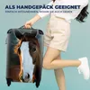 MuchoWow® Koffer Handgepäck Trolley Rollkoffer Kleine Produktbild-Vorschau 4