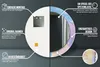 Ø70cm Spiegel - Glasrahmen mit Aufdruck - Wandspiegel Produktbild-Vorschau 7