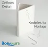 BonAura Luftbefeuchter Heizung Keramik Dreieckig I Haken & Produktbild-Vorschau 4