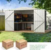 Metalowa szopa narzędziowa COSTWAY 246x193x180cm, 7,5 ㎡ Podgląd zdjęcia produktu 8