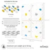 MAMOI® Indoor-Kletterwand mit Griffen, 4 Module, moderne Produktbild-Vorschau 2