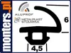 Uszczelka do drzwi okien aluminiowych aluprof 553 1m Podgląd zdjęcia produktu 4