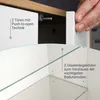 Fackelmann Doppel-Midischrank, Serie FINN, Korpus und Front Produktbild-Vorschau 3