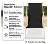 Mucola Strandstuhl klappbar Strandliege Holz Liegestuhl Produktbild-Vorschau 11