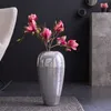 Elegante Vase ORIENTAL 49cm silber im Wild Hammerschlag Produktbild-Vorschau 1