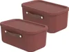 Two storage boxes are shown side-by-side against a white background. Produktbild-Vorschau