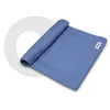 A rolled-up blue swaddle blanket is shown on a white and light gray background. Náhľad obrázku produktu