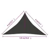 vidaXL Tenda da sole 160 g/m² antracite 4x4x5,8 m HDPE Anteprima dell’immagine prodotto 14