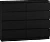 Breite Kommode mit Schubkästen TAAVI –⁠⁠⁠⁠⁠⁠ schwarz Produktbild-Vorschau 1