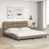 Schlichtes Bett mit Matratze Cappuccino-Braun 180x200 cm Produktbild-Vorschau 3