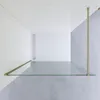 Walk in Dusche 120 cm Duschwand Gold gebürstet Produktbild-Vorschau 3