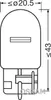 Osram Standard W21W W3x16d 12V 21W Anteprima dell’immagine prodotto 5