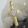 Anhänger 20x14mm Kreuz bicolor 9Kt GOLD bicolor 20x14mm Produktbild-Vorschau 2