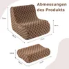 COSTWAY Sitzsack Sessel mit Hocker, Sitzsack Erwachsene mit Produktbild-Vorschau 3
