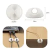 Porte-câbles de bureau D.RECT WHITE SELECT 6pcs Voir les images du produit 5