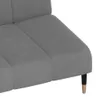 The Living Store Schlafsofa 2-Sitzer Hellgrau Samt Produktbild-Vorschau 9