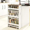 COSTWAY, carro auxiliar de 20 cm, con 4 niveles, ideal para Vista previa de la imagen del producto 8