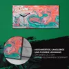 Wandbild Leinwand Bilder mit Uhr Geräuschlos 60x30 Malerei Produktbild-Vorschau 5