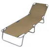 vidaXL Bain de soleil pliable avec dossier réglable Taupe Voir les images du produit 6