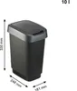 Rotho Abfalleimer 10 L Twist - Swingeimer 24,8 x 18,1 x Produktbild-Vorschau 4