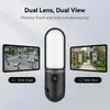Wandleuchte mit Dual-Objektiv Überwachungskamera, 3MP HD, Produktbild-Vorschau 3