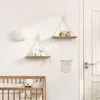 Makramee-Wandregal, Boho-Dekoration mit Baumwollseil, für Produktbild-Vorschau 4