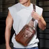 Umhängetasche aus echtem Leder, Schulter-Brusttasche, Produktbild-Vorschau 5