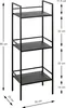 HAKU Regal Badregal schwarz - Metall, B/H/T: 35x95x25 cm Produktbild-Vorschau 2