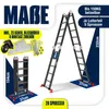 MASKO® Leiter Aluminium 6in1 Mehrzweckleiter Anlegeleiter Produktbild-Vorschau 9