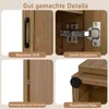 COSTWAY, armoire haute à 4 étagères, meuble de rangement Voir les images du produit 7