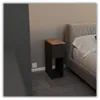 STIV Möbel | Table de chevet étroite Noir mat/Chêne Wotan Voir les images du produit 6