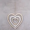 Deko Herz Mobile H35cm Windspiel MDF Holz Natur Weiß Produktbild-Vorschau 4