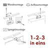 LED Badlampe Spiegellampe Aufbauleuchte 45cm 60cm oder 80cm Produktbild-Vorschau 5
