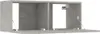Mobili TV 2 pz. Grigio cemento 80x30x30 cm Materiale a base Anteprima dell’immagine prodotto 5
