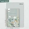 Family-Timer 2026/2027 / 17 Monate / A5 / Minty Leaves / Produktbild-Vorschau 3