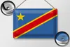 Blechschild Flagge DR Kongo 30x20cm Flag democratic Congo Produktbild-Vorschau 2