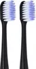 Two black toothbrush heads with white and purple bristles are shown against a white background. Náhled obrázku produktu