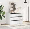 Cassettiera Bianca 80x41x58 cm in Legno Multistrato Anteprima dell’immagine prodotto 3