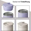 Thermobecher Edelstahl 350ml Beige Kaffee Becher Trinkbecher Isolierbecher Tee Vinsun Produktbild-Vorschau
