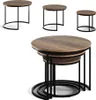 Couchtisch-Set Vicco Montreal Holz 55 x 55 cm 3 Teile, Produktbild-Vorschau 5
