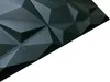 A close-up view of a dark gray, geometric 3D wall panel. Produktbild-Vorschau
