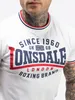 T-shirt homme coupe ajustée GAVRENE Blanc/Bleu marine/Rouge Voir les images du produit 6