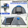 Campela Tropical 4 Familienzelt – 4-Personen-Touristenzelt Produktbild-Vorschau 4