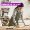EllaTex Schürze Kochschürze Latzschürze 100% Baumwolle Produktbild-Vorschau 4